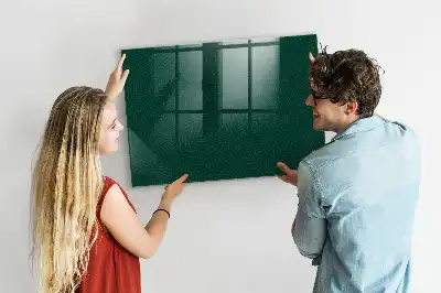 Lavagna magnetica con pennarelli motivo a foglie