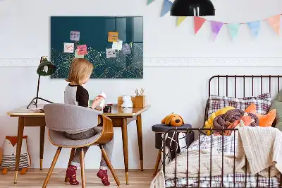 Lavagna magnetica con pennarelli decorazione a tema montagna
