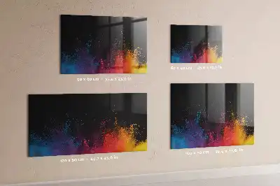 Lavagna magnetica con pennarelli versione esplosione di colori