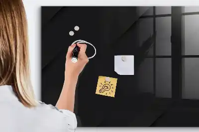 Lavagna magnetica scrivibile motivo per muro scuro