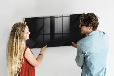 Lavagna magnetica scrivibile motivo per muro scuro