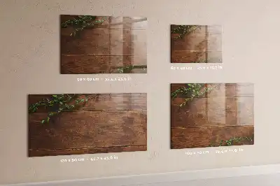 Lavagna magnetica con pennarelli in legno rustico