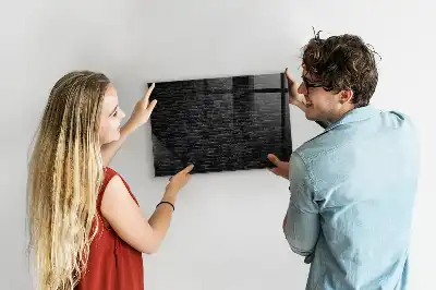 Lavagna magnetica scrivibile con motivo a muro di mattoni scuri