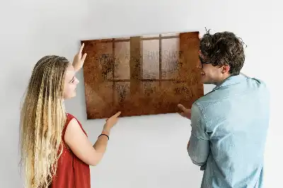 Mappa del mondo con i nomi dei paesi lavagna magnetica con pennarelli inclusi