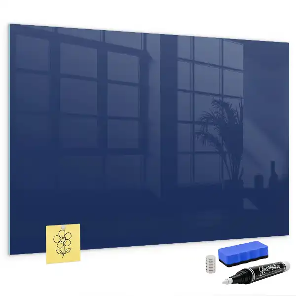 Lavagna magnetica scrivibile colore blu