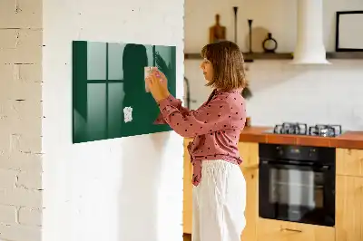 Lavagna magnetica con pennarelli colore verde bottiglia