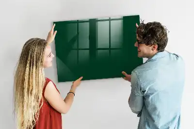 Lavagna magnetica con pennarelli colore verde bottiglia