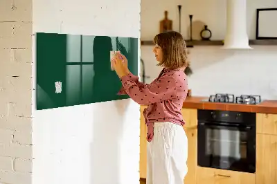 Lavagna magnetica con pennarelli colore verde bottiglia