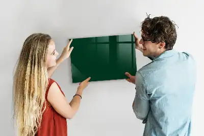Lavagna magnetica con pennarelli colore verde bottiglia