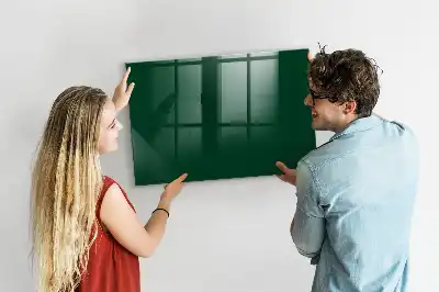 Lavagna magnetica con pennarelli colore verde bottiglia