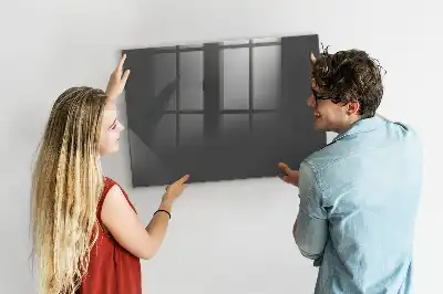 Lavagna magnetica scrivibile di colore grigio