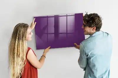 Lavagna magnetica con pennarelli colore viola