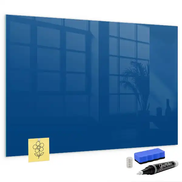 Lavagna magnetica con pennarelli colore blu notte