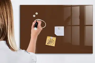 Lavagna magnetica scrivibile di colore marrone