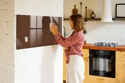 Lavagna magnetica scrivibile di colore marrone