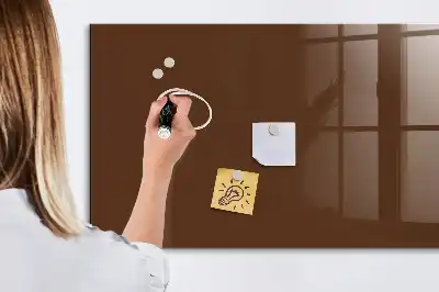 Lavagna magnetica scrivibile di colore marrone