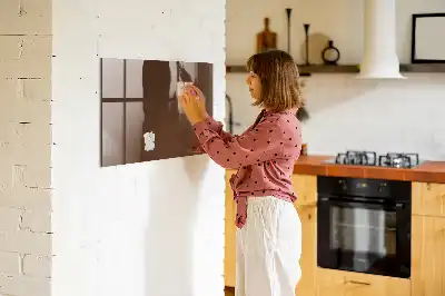 Lavagna magnetica scrivibile di colore marrone