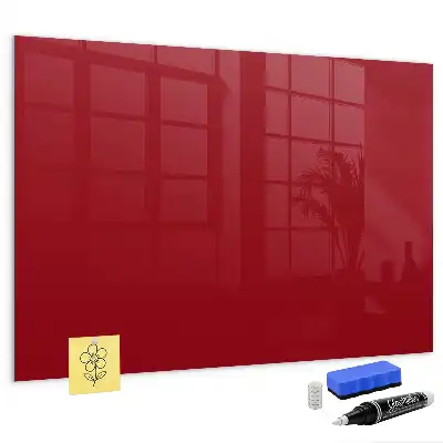 Lavagna magnetica con pennarelli colore rosso
