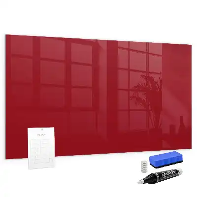 Lavagna magnetica con pennarelli colore rosso