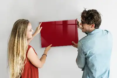 Lavagna magnetica con pennarelli colore rosso