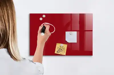 Lavagna magnetica con pennarelli colore rosso