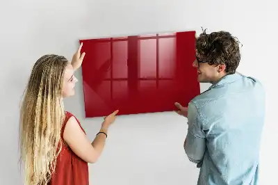 Lavagna magnetica con pennarelli colore rosso