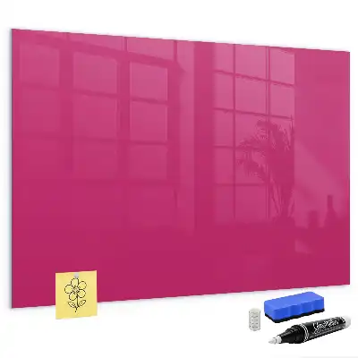 Lavagna magnetica scrivibile di colore rosa intenso