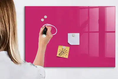 Lavagna magnetica scrivibile di colore rosa intenso