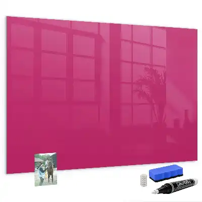 Lavagna magnetica scrivibile di colore rosa intenso
