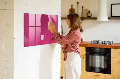 Lavagna magnetica scrivibile di colore rosa intenso