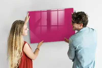 Lavagna magnetica scrivibile di colore rosa intenso