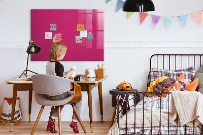 Lavagna magnetica scrivibile di colore rosa intenso