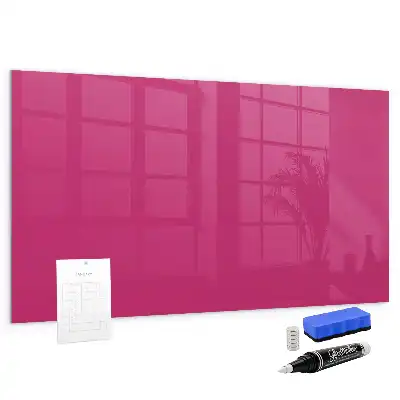 Lavagna magnetica scrivibile di colore rosa intenso
