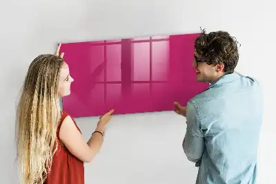 Lavagna magnetica scrivibile di colore rosa intenso