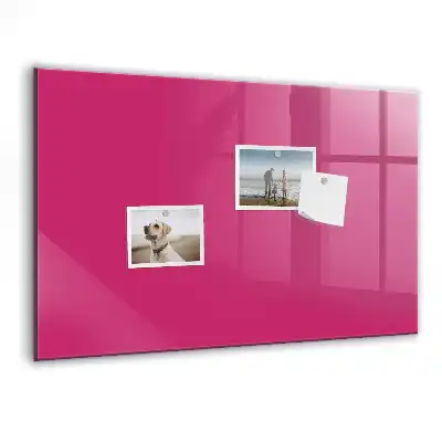 Lavagna magnetica scrivibile di colore rosa intenso