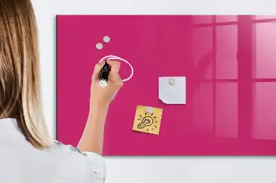 Lavagna magnetica scrivibile di colore rosa intenso