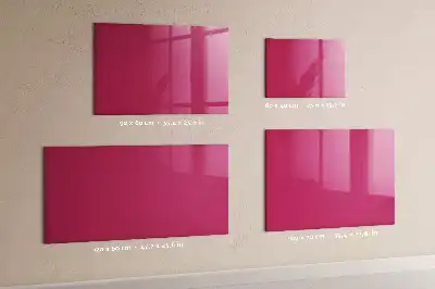 Lavagna magnetica scrivibile di colore rosa intenso