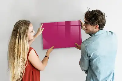 Lavagna magnetica scrivibile di colore rosa intenso