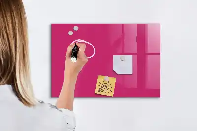 Lavagna magnetica scrivibile di colore rosa intenso