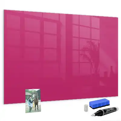 Lavagna magnetica scrivibile di colore rosa intenso