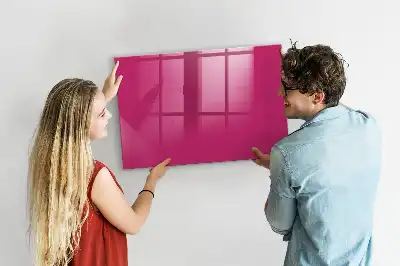 Lavagna magnetica scrivibile di colore rosa intenso