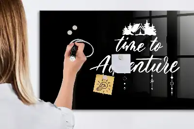 Lavagna magnetica scrivibile tema Tempo di avventura