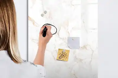 Lavagna magnetica cancellabile a secco con design in marmo elegante