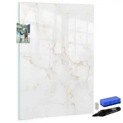 Lavagna magnetica cancellabile a secco con design in marmo elegante