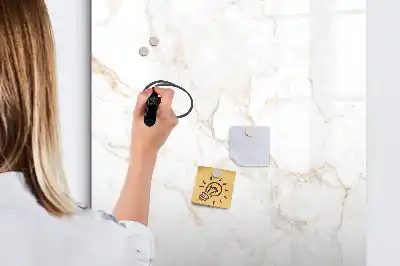 Lavagna magnetica cancellabile a secco con design in marmo elegante