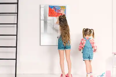Lavagna magnetica cancellabile a secco con decoro effetto marmo