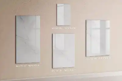 Lavagna magnetica cancellabile a secco con decoro effetto marmo