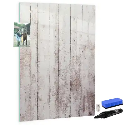 Lavagna magnetica cancellabile a secco con cornice in legno