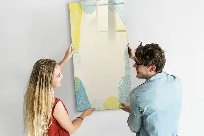 Lavagna magnetica cancellabile a secco con cornice decorativa