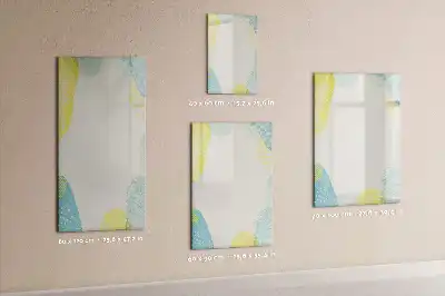 Lavagna magnetica cancellabile a secco con cornice decorativa